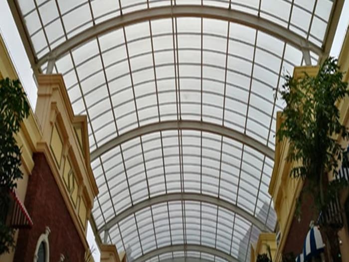 澳门屋面网架顶棚吊装方案